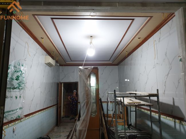 Tấm nhựa ốp tường giả đá