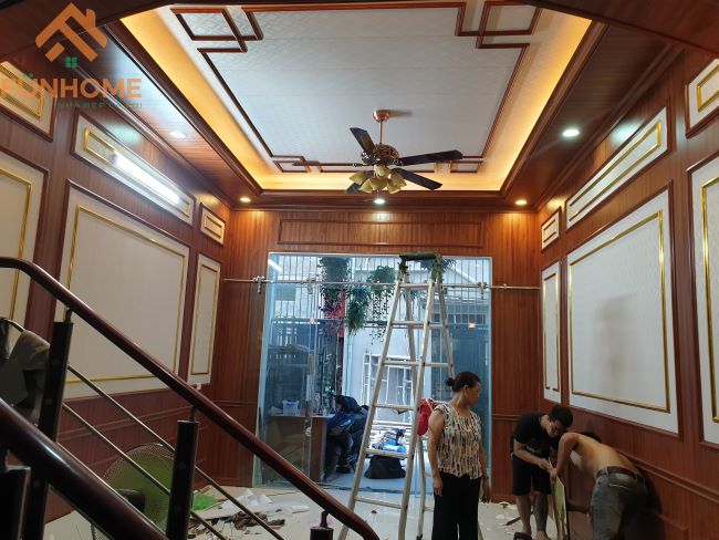 Sử dụng tấm nhựa ốp tường để cải tạo tường nhà cũ