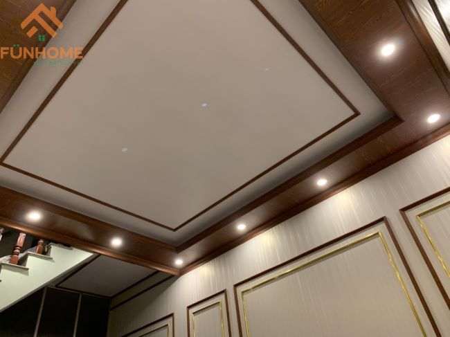 Trần phẳng trang trí phào chỉ