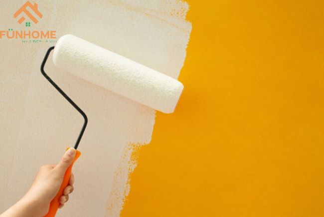 Sử dụng sơn, vôi để cải tạo tường cũ 